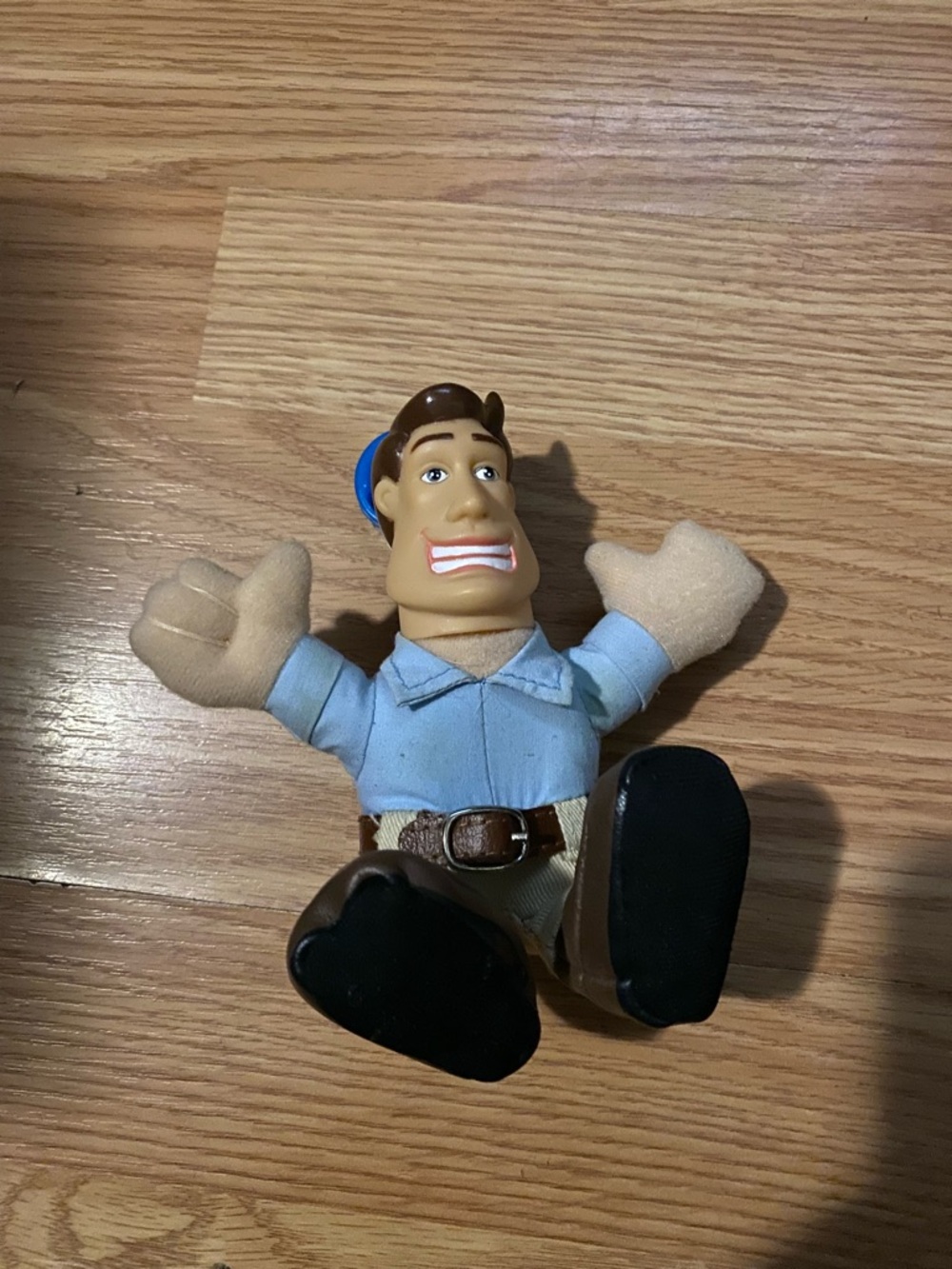 Plush and Vinyl Construction Blue Shirt Kids Toy Figure